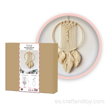 Macrame de pared decorativa colgando